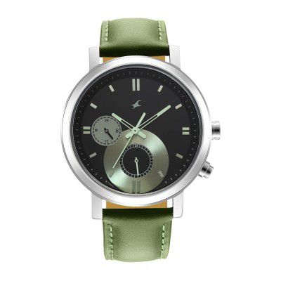 Fastrack Analog Black Dial Mens Watch-3287SL03
