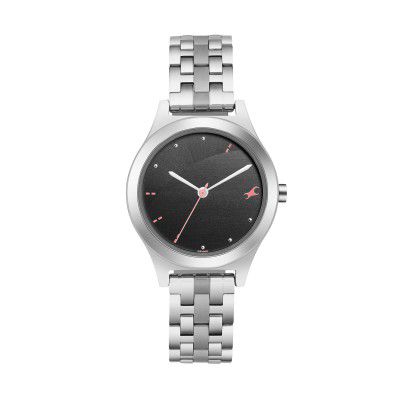 Fastrack Analog Black Dial Women's Casual Watch
