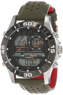 Fastrack Analog-Digital Black Dial Mens Watch-NL38035SL03/NP38035SL03