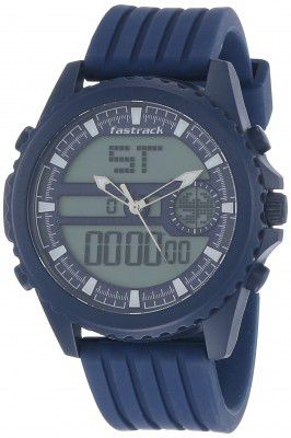 Fastrack Analog-Digital Blue Dial Mens Watch-38064PP03
