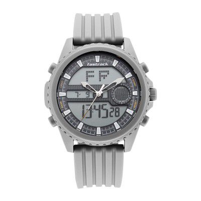 Fastrack Analog-Digital Gray Dial Mens Watch-38064PP02