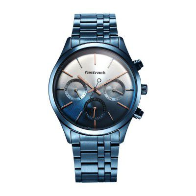 Fastrack Analog Silver Dial Mens Watch-3288QM01