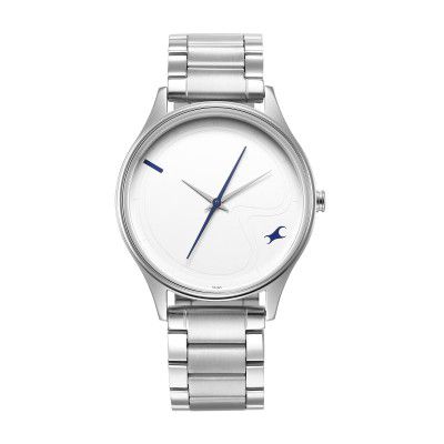 Fastrack Analog Silver Dial Mens Watch-3290SM01