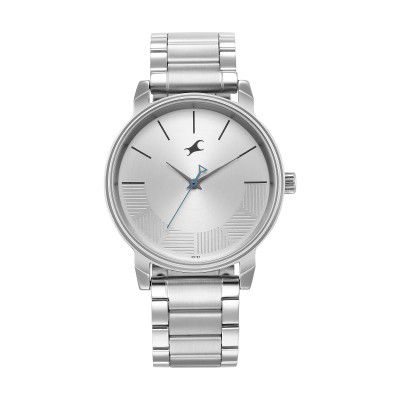 Fastrack Analog Silver Dial Mens Watch-3291SM02