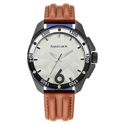 Fastrack Analog White Dial Mens Watch-NN3084NL04