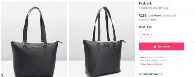 Fastrack Bags Up to 87% off