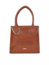 Fastrack Brown Textured PU Structured Shoulder Bag...