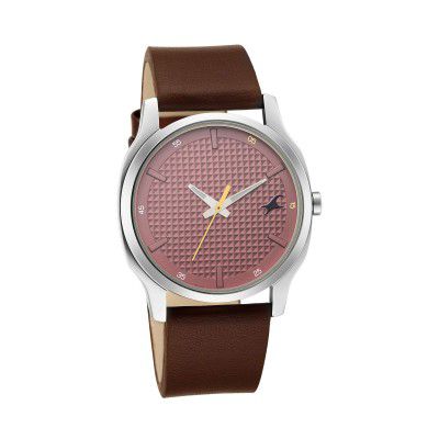 Fastrack Casual Analog Red Dial Mens Watch-3255SL01