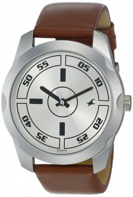 Fastrack Casual Analog Silver Dial Mens Watch-NL3123SL02