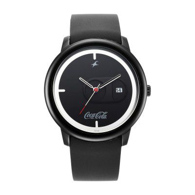 Fastrack Coke Analog Black Dial Mens Watch-3263NP01