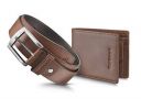 Fastrack Combo Tan Belt & Wallet: Gift Set for Men (BC004LTN01X)...