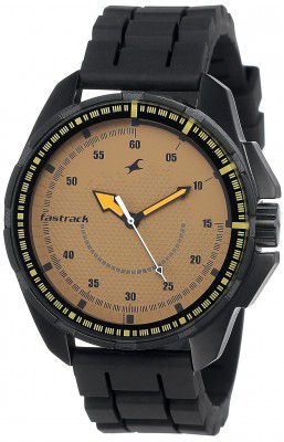 Fastrack Commando Analog Brown Dial Mens Watch-NL3084NP01/NP3084NP01