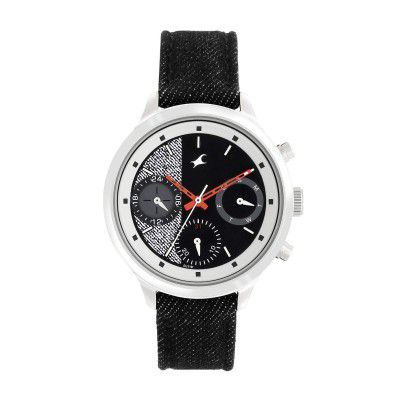 Fastrack Denim Analog Black Dial Women's Watch-6179SL01