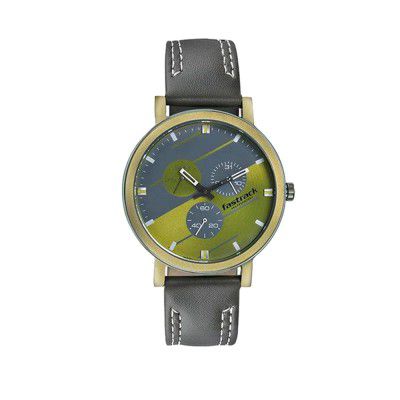 Fastrack Dial it up Analog Green Mens Watch-3238QL01