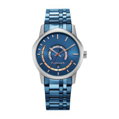 Fastrack Exuberant Analog Blue Dial Mens Watch-3279KM01