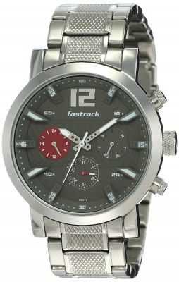 Fastrack Fastfit Analog Gray Dial Mens Watch-3227SM01