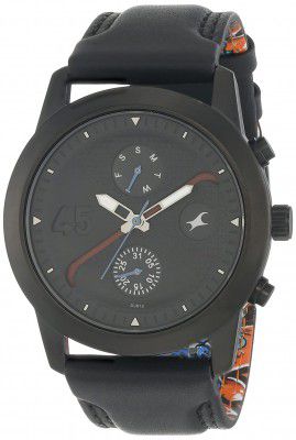 Fastrack Go Skate Analog Black Dial Mens Watch-NN3216NL01/NP3216NL01