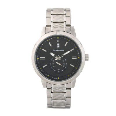Fastrack Go Skate Analog Black Dial Mens Watch-3219SM01