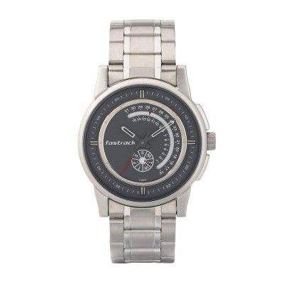 Fastrack Go Skate Analog Grey Dial Mens Watch-3215SM02