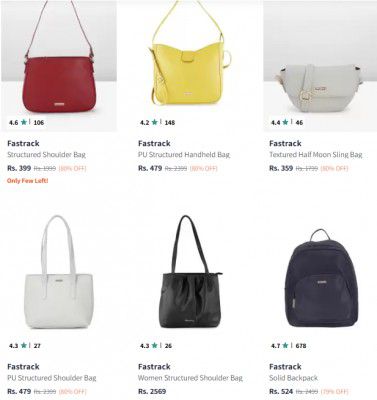 Myntra: Upto 75% OFF ON Fastrack Handbags