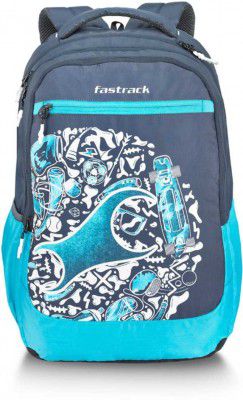 Fastrack  Large 36 L Laptop Backpack Slider (Blue)