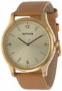 Fastrack Leather Sonata Quartz Analog Champagne Dial Watch for Men-77082Yl07, Band Color:Brown...