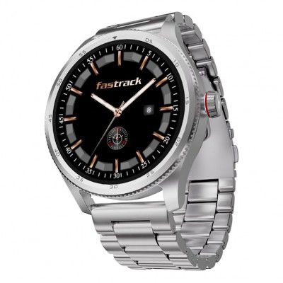 Fastrack Magnus FX1 Premium Metal Smartwatch  (UltraVU HD Display+BT Calling)