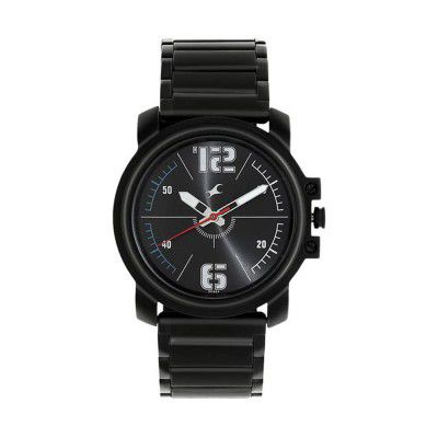 Fastrack Mens Metallic Analogue Watch - 3039NM02 (Black_Free Size)/NP3039NM02