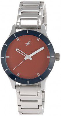 Fastrack Monochrome Analog Red Dial Mens Watch-NM6078SM05 / NL6078SM05
