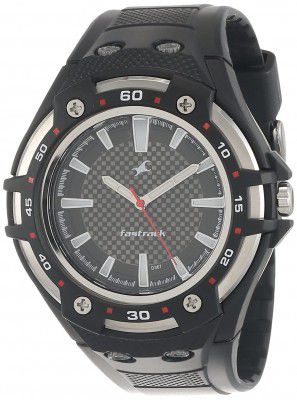 Fastrack New OTS Analog Black Dial Mens Watch NM9332PP02A/NN9332PP02/NP9332PP02