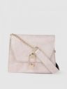 Fastrack Pink Textured PU Structured Sling Bag...