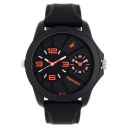 Fastrack Quartz Analog Black Dial Silicone Strap Watch for Men-NR38042PP01...