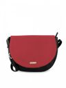 Fastrack Red Colourblocked PU Half Moon Sling Bag...