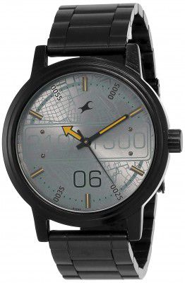Fastrack Road Trip Analog Grey Dial Mens Watch-NN3199NM04/NP3199NM04