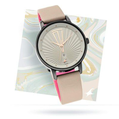 Fastrack Ruffles Collection Analog Gray Dial Womens Watch-6206NL01