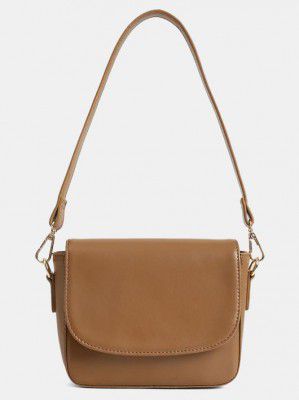 Fastrack Solid Shoulder Bag (Brown, 1.6236 L)
