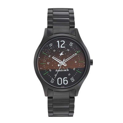 Fastrack Space Analog Brown Dial Mens Watch-NN3184NM01/NP3184NM01