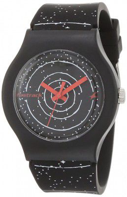 Fastrack Space Rover Quartz Analog Black Dial Silicone Strap Unisex Watch-9915PP101