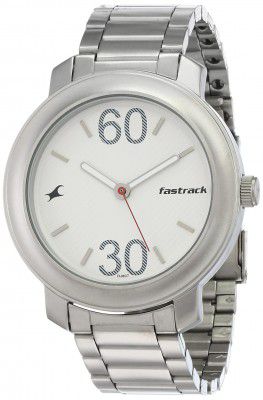 Fastrack Straight Lines Analog Black Dial Mens Watch-NN3222SM01