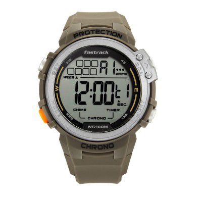 Fastrack Streetwear 2.0 Analog-Digital Gray Dial Men's Watch-38068PP04