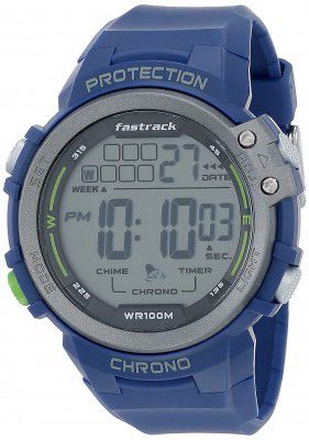 Fastrack Streetwear 2.0 Analog-Digital Gray Dial Mens Watch-38068PP02