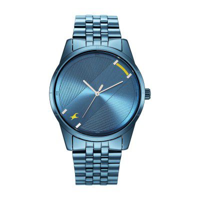 Fastrack Stunners 3.0 Analog Blue Dial Mens Watch-3277QM01