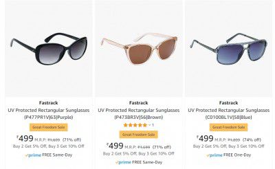 Fastrack Sunglasses at Flat ₹429