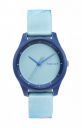 Fastrack Tie & Dye Quartz Analog Blue Dial Silicone Strap Watch for Girls-NS68023PP08...