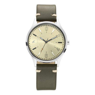 Fastrack Tripster Analog Khaki Dial Mens Watch-3237SL02/NP3237SL02