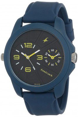 Fastrack Two Timers Analog Black Dial Mens Watch-NN38042PP03/NP38042PP03