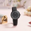 Fastrack Vyb Mirage Black Dial Black Strap Analog Watch - For Women FV60003NM01W...