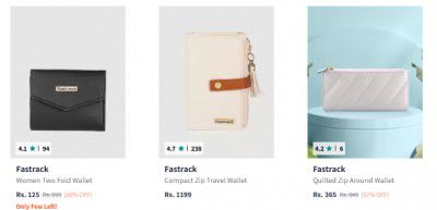 Fastrack Wallets upto 89% off starting From Rs.125