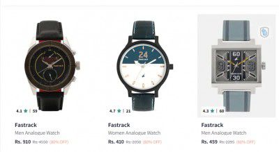 Fastrack watches at Flat 80% off