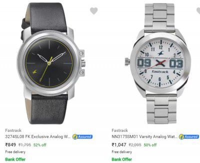 Fastrack Watches @ Minimum 50% Discount